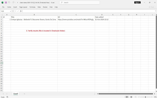 Exportron YouTube Playlists Exporter  from Chrome web store to be run with OffiDocs Chromium online