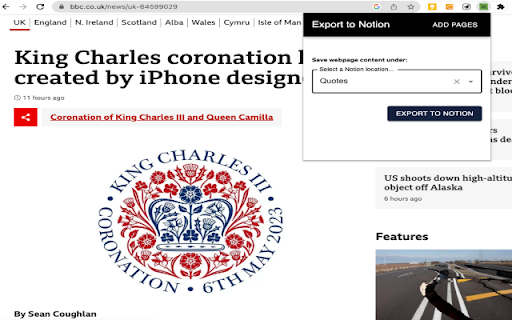 Export to Notion  from Chrome web store to be run with OffiDocs Chromium online