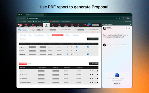 Express Proposal  from Chrome web store to be run with OffiDocs Chromium online