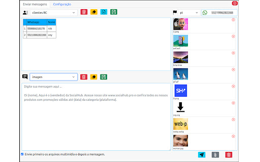 Ext CRM Socialhub  from Chrome web store to be run with OffiDocs Chromium online