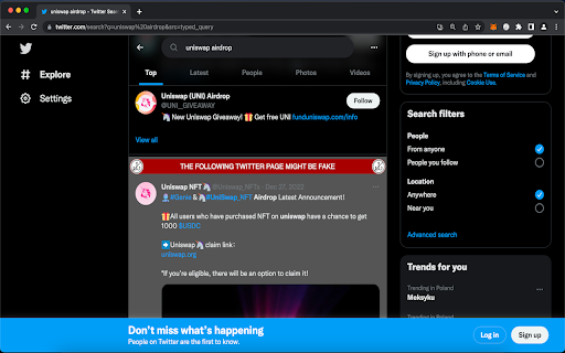 Extension Against Phishing  from Chrome web store to be run with OffiDocs Chromium online