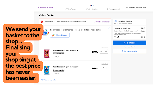 Extension ComPrix  from Chrome web store to be run with OffiDocs Chromium online