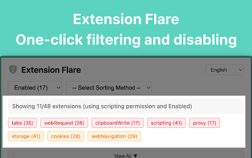 Extension Flare  from Chrome web store to be run with OffiDocs Chromium online
