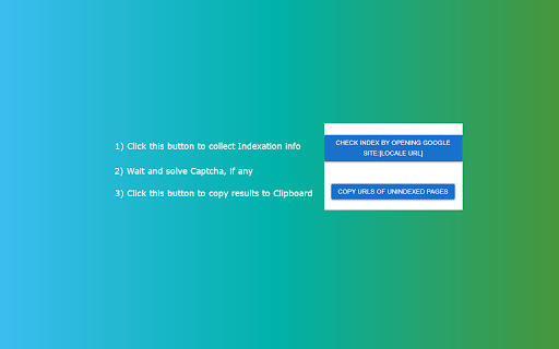 Extension Index Checker  from Chrome web store to be run with OffiDocs Chromium online