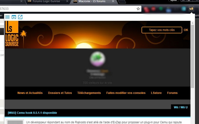 Extension Logic Sunrise  from Chrome web store to be run with OffiDocs Chromium online