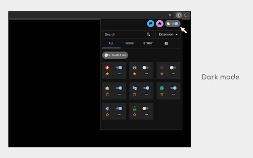 Extension manager by Softech  from Chrome web store to be run with OffiDocs Chromium online