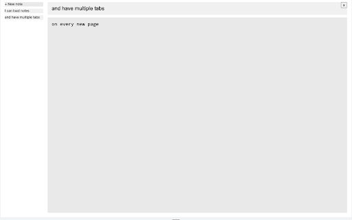 Extension Notes  from Chrome web store to be run with OffiDocs Chromium online