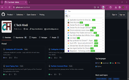 Extensity Ultra  from Chrome web store to be run with OffiDocs Chromium online