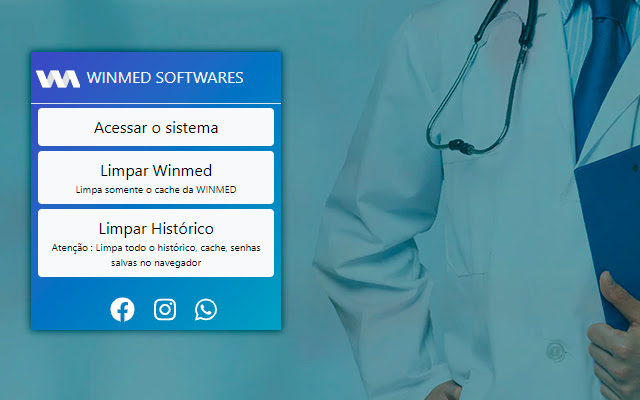 EXTENSÃO WINMED  from Chrome web store to be run with OffiDocs Chromium online