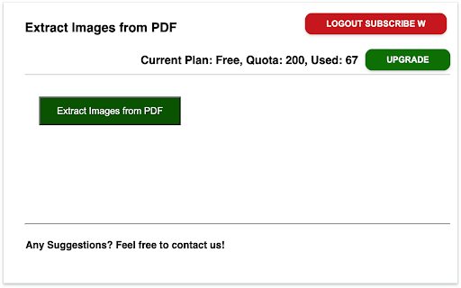 Extract Images from PDF  from Chrome web store to be run with OffiDocs Chromium online