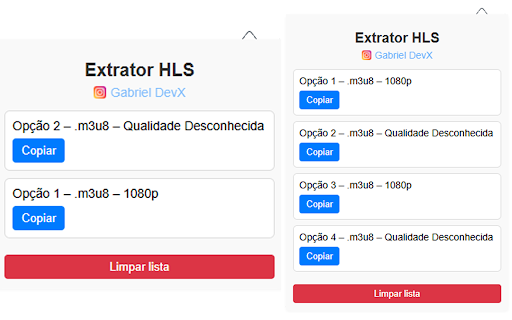 Extrator HLS  from Chrome web store to be run with OffiDocs Chromium online