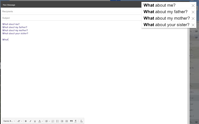 Extreme AutoComplete  from Chrome web store to be run with OffiDocs Chromium online