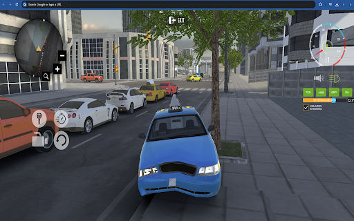 Extreme Real Taxi Simulator Game  from Chrome web store to be run with OffiDocs Chromium online