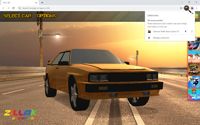 Гра Extreme Traffic Racer 3D із веб-магазину Chrome, яку можна запускати за допомогою OffiDocs Chromium онлайн