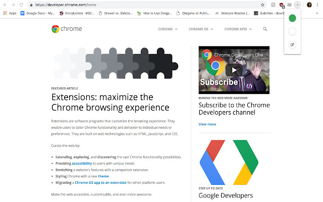 eyeBrowse  from Chrome web store to be run with OffiDocs Chromium online
