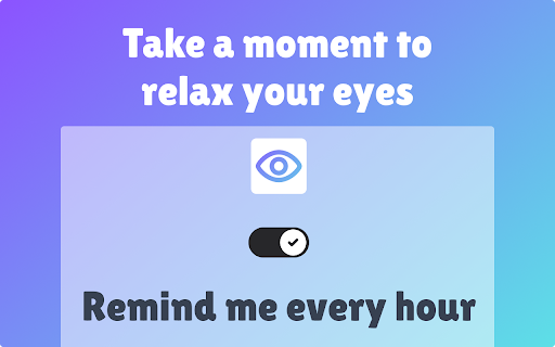 Eye Exercises App Eye Strain  Break Reminder  from Chrome web store to be run with OffiDocs Chromium online