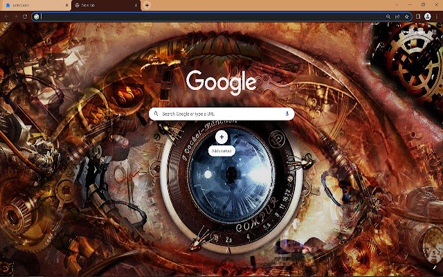 Eye of time Browser Theme  from Chrome web store to be run with OffiDocs Chromium online