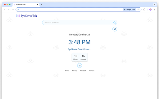 Eye Saver Tab  from Chrome web store to be run with OffiDocs Chromium online
