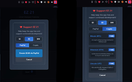 EZ 21 Blackjack Strategy from Chrome web store to be run with OffiDocs Chromium online EZ 21 Blackjack Strategy from Chrome web store to be run with OffiDocs Chromium online