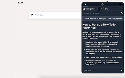 Ezai Genie  from Chrome web store to be run with OffiDocs Chromium online