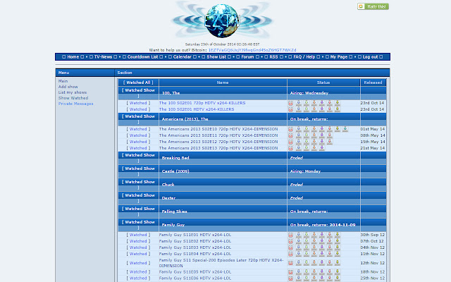EZTV Layout Fixer  from Chrome web store to be run with OffiDocs Chromium online