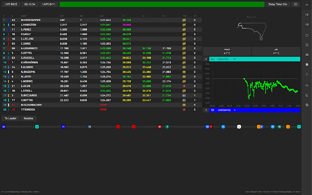 F1 Delayed Live Timing из интернет-магазина Chrome будет работать с OffiDocs Chromium онлайн