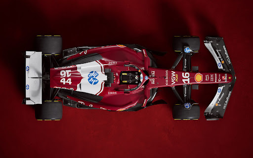 F1 Ferrari SF 25 Chrome Theme  from Chrome web store to be run with OffiDocs Chromium online