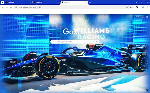 F1 Williams Team Theme  from Chrome web store to be run with OffiDocs Chromium online