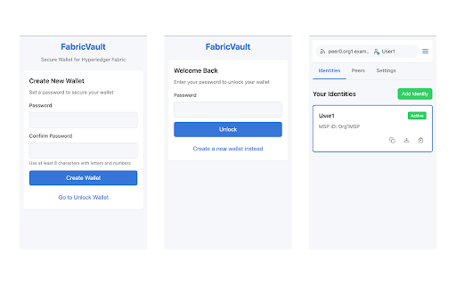 FabricVault  from Chrome web store to be run with OffiDocs Chromium online