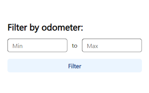 Facebook Marketplace Odometer Filter  from Chrome web store to be run with OffiDocs Chromium online
