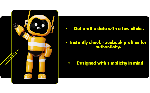 Facebook Profile Verification  from Chrome web store to be run with OffiDocs Chromium online