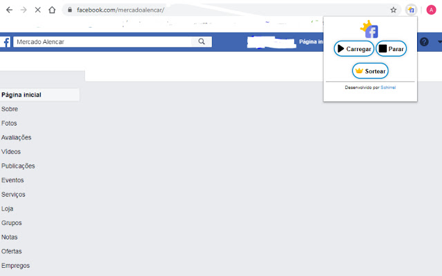 Facebook Sorteio Por Compartilhamento  from Chrome web store to be run with OffiDocs Chromium online