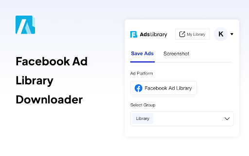 Facebook  TikTok Ad Library Downloader  from Chrome web store to be run with OffiDocs Chromium online