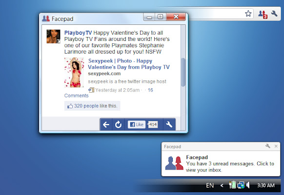 Facepad for Facebook™  from Chrome web store to be run with OffiDocs Chromium online