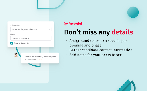 Factorial Sourcing  from Chrome web store to be run with OffiDocs Chromium online