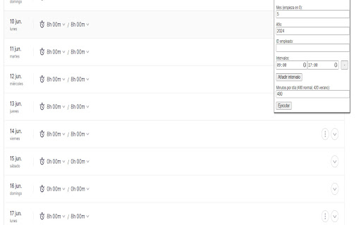 Factorial TimeTracker Automation  from Chrome web store to be run with OffiDocs Chromium online