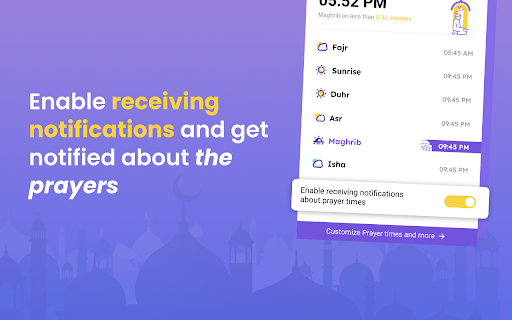Fajr Calendar  from Chrome web store to be run with OffiDocs Chromium online