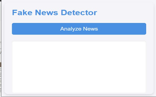 Fake News Detector  from Chrome web store to be run with OffiDocs Chromium online