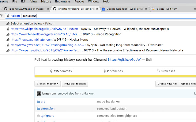 Falcon  from Chrome web store to be run with OffiDocs Chromium online