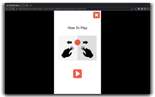 Falling Dots Game HTML5 Game  from Chrome web store to be run with OffiDocs Chromium online