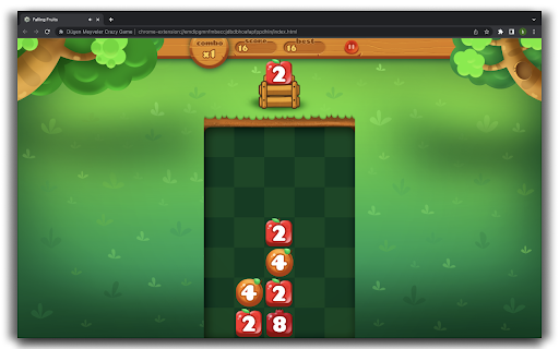 Falling Fruits HTML5 Game  from Chrome web store to be run with OffiDocs Chromium online