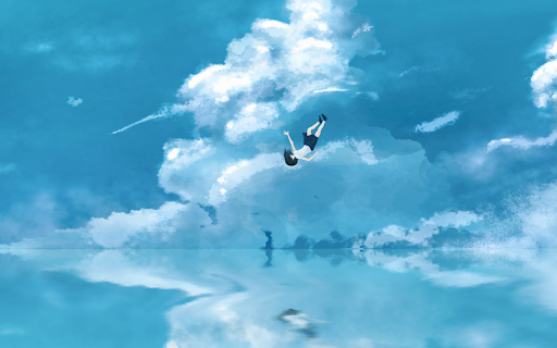 Falling Through the Clouds  from Chrome web store to be run with OffiDocs Chromium online