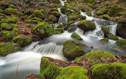 Falling waterfall  from Chrome web store to be run with OffiDocs Chromium online