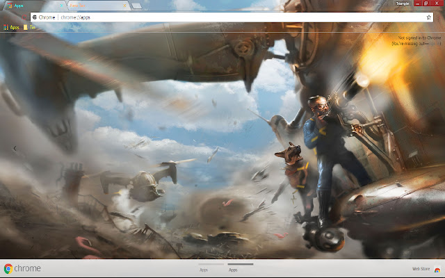 Fallout 4 1366*768  from Chrome web store to be run with OffiDocs Chromium online