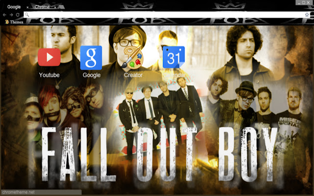 Fall Out Boy Theme  from Chrome web store to be run with OffiDocs Chromium online