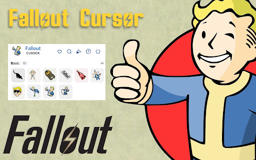 Fallout Cursor Custom Game Cursor for Chrome  from Chrome web store to be run with OffiDocs Chromium online
