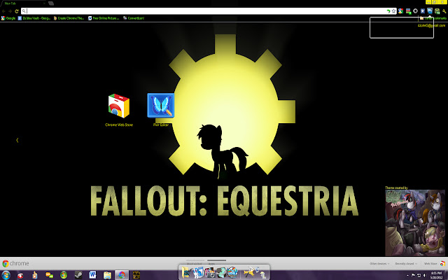 Fallout Equestria theme  from Chrome web store to be run with OffiDocs Chromium online