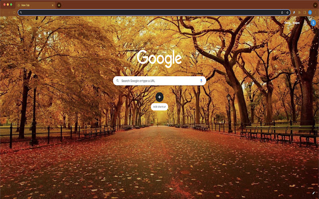 Fall Park Lane Theme  from Chrome web store to be run with OffiDocs Chromium online