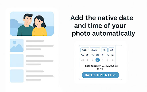 Famileo Photo Date  Time Setter  from Chrome web store to be run with OffiDocs Chromium online
