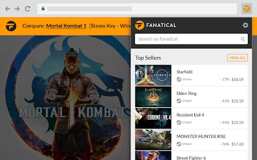 Fanatical PC Game Price Comparison  from Chrome web store to be run with OffiDocs Chromium online